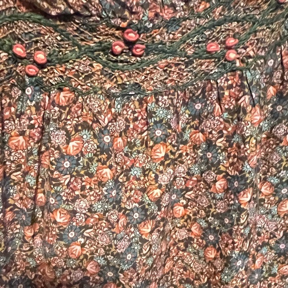 DOEN Elba Top in Yellow Laurel Canyon Rose Floral Print XL - Picture 9 of 12